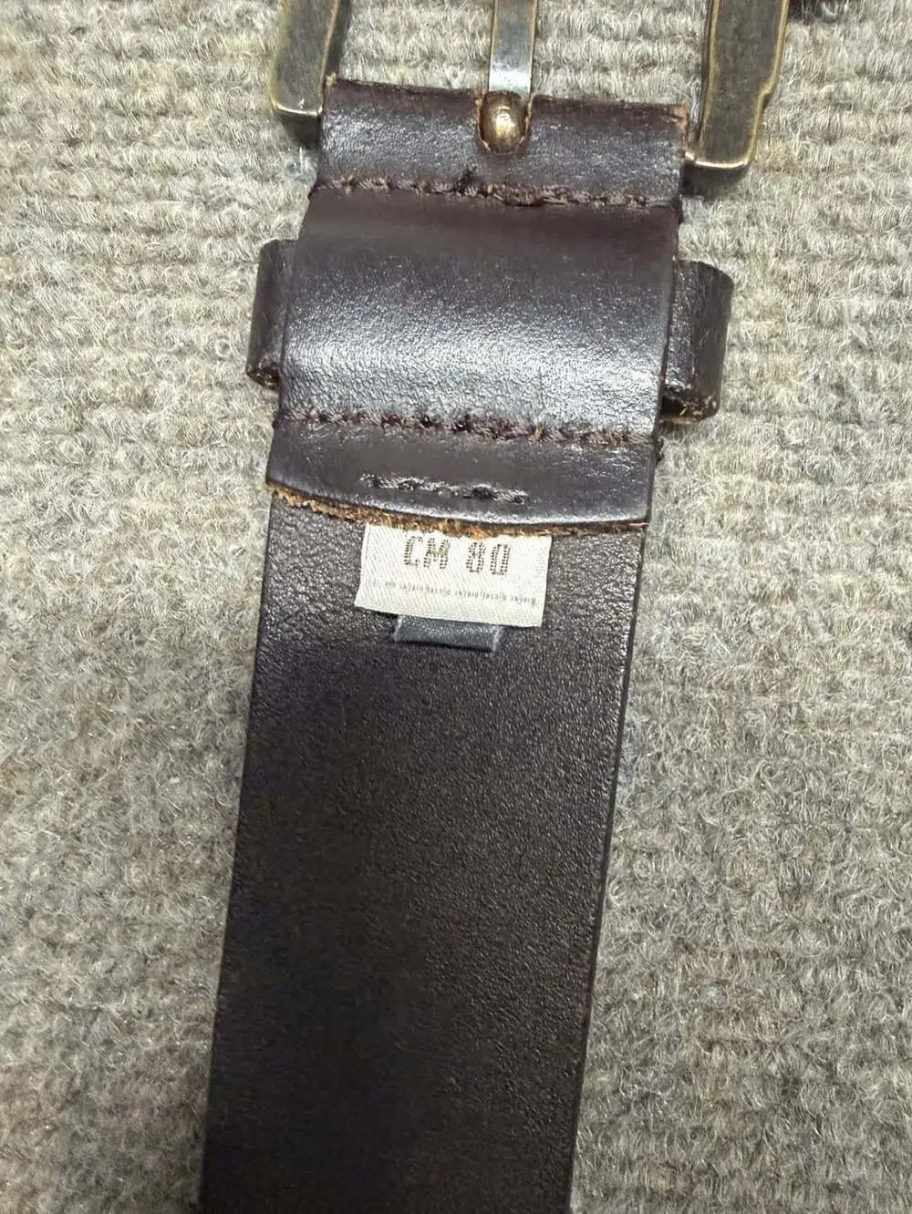 Diesel Belt MINO6 X05112 Size 80 Brown Leather